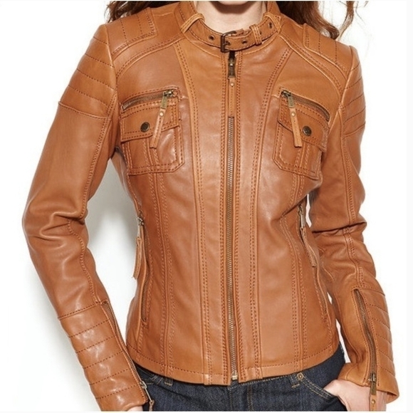 MICHAEL Michael Kors Jackets & Blazers - Nwt MICHAEL by MICHAEL KORS Vintage Leather Moto Jacket
